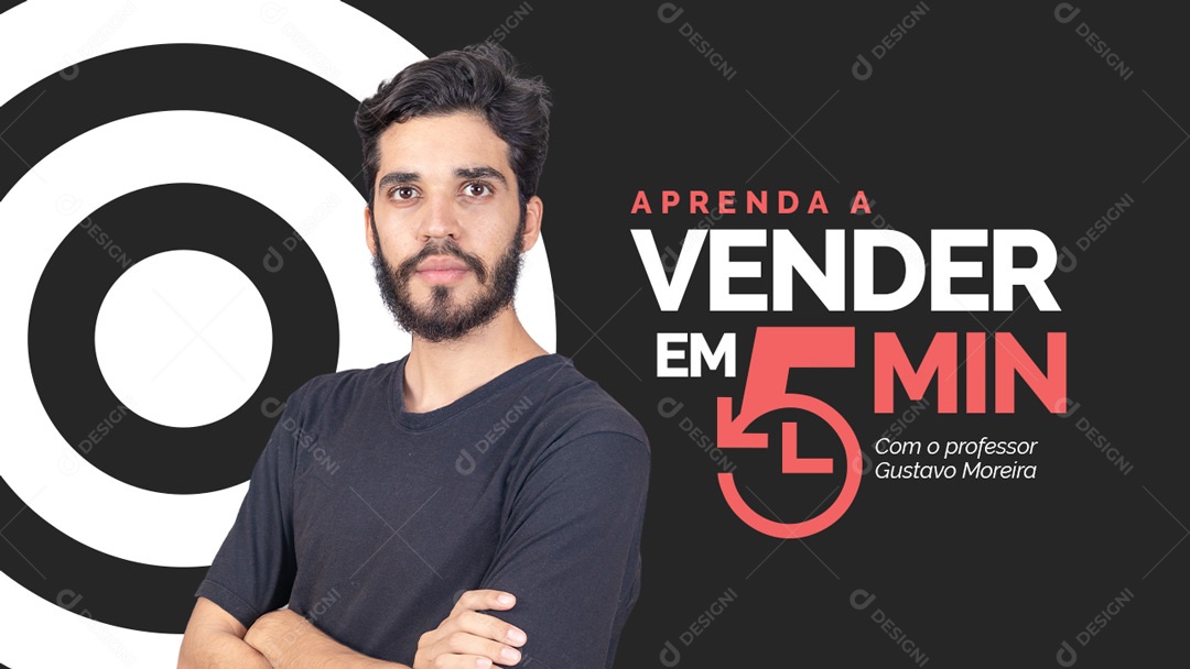 Modelo de Capa do Youtube Thumbnail Marketing PSD Editável