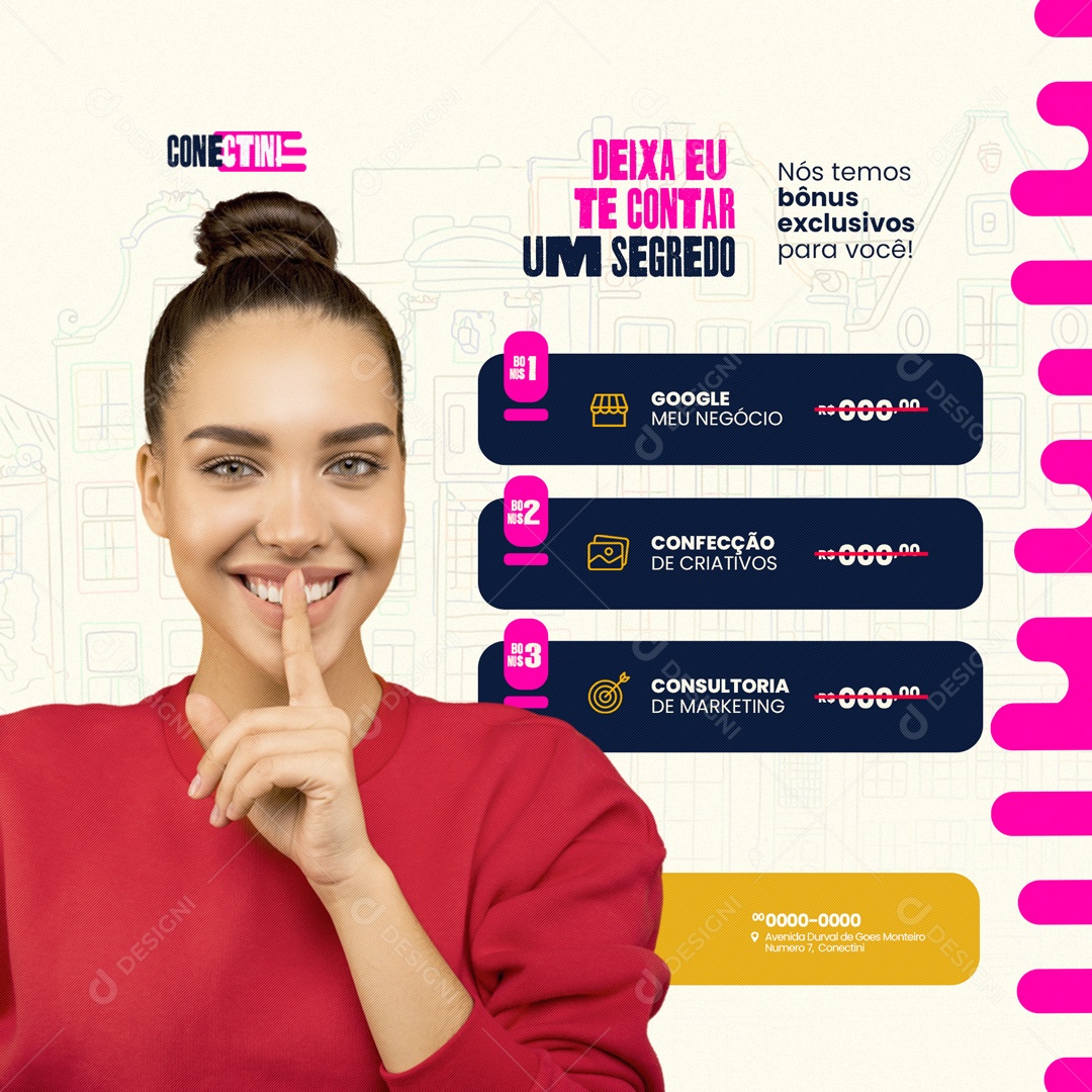 Nós Temos Bônus Exclusivos Para Você! Gestão de Tráfego Pago Social Media PSD Editável