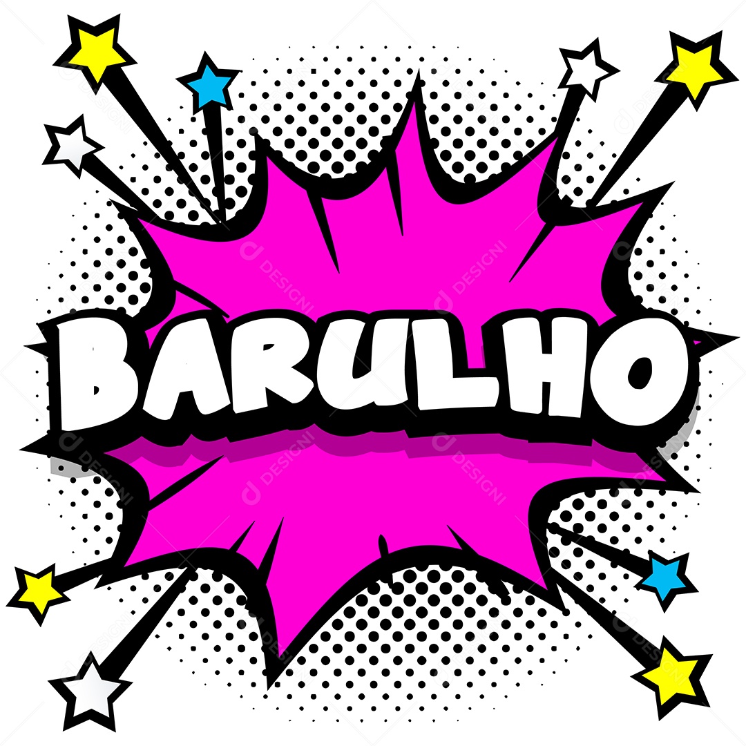 Quadrinhos Bolhas de Fala Livro Barulho Roxo Vetor EPS