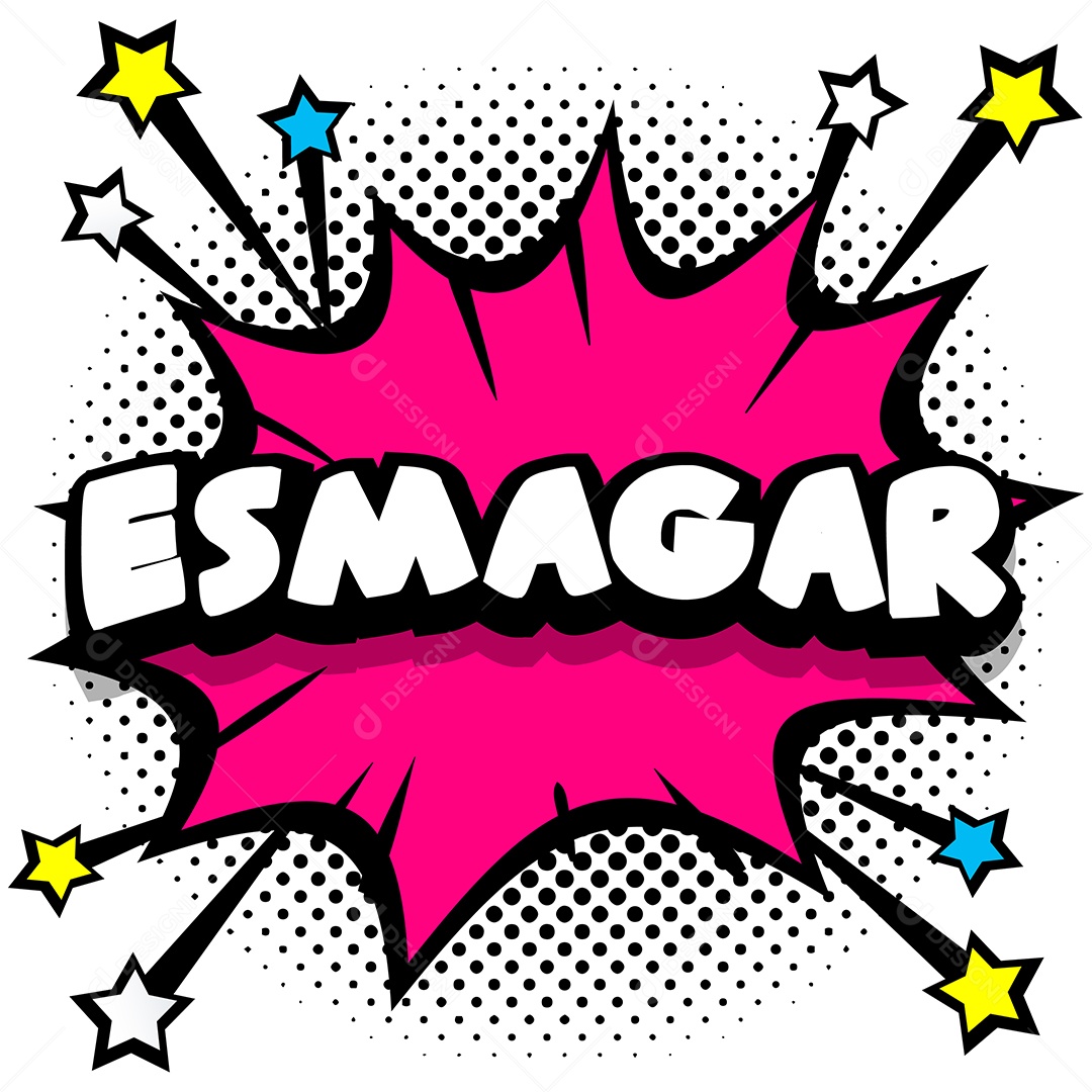 Quadrinhos Bolhas de Fala Livro Esmagar Vetor EPS