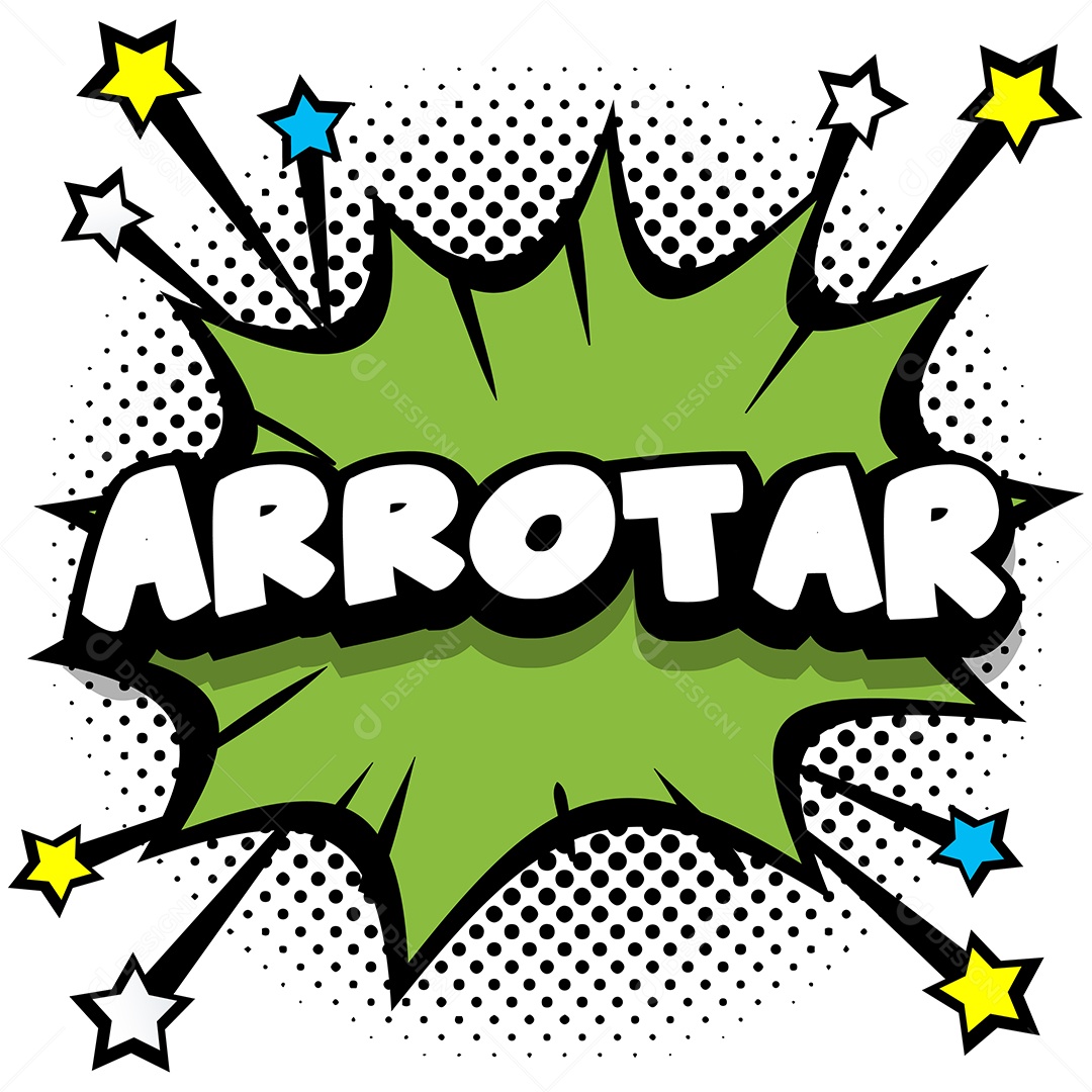 Quadrinhos Bolhas de Fala Livro Arrotar Verde Vetor EPS