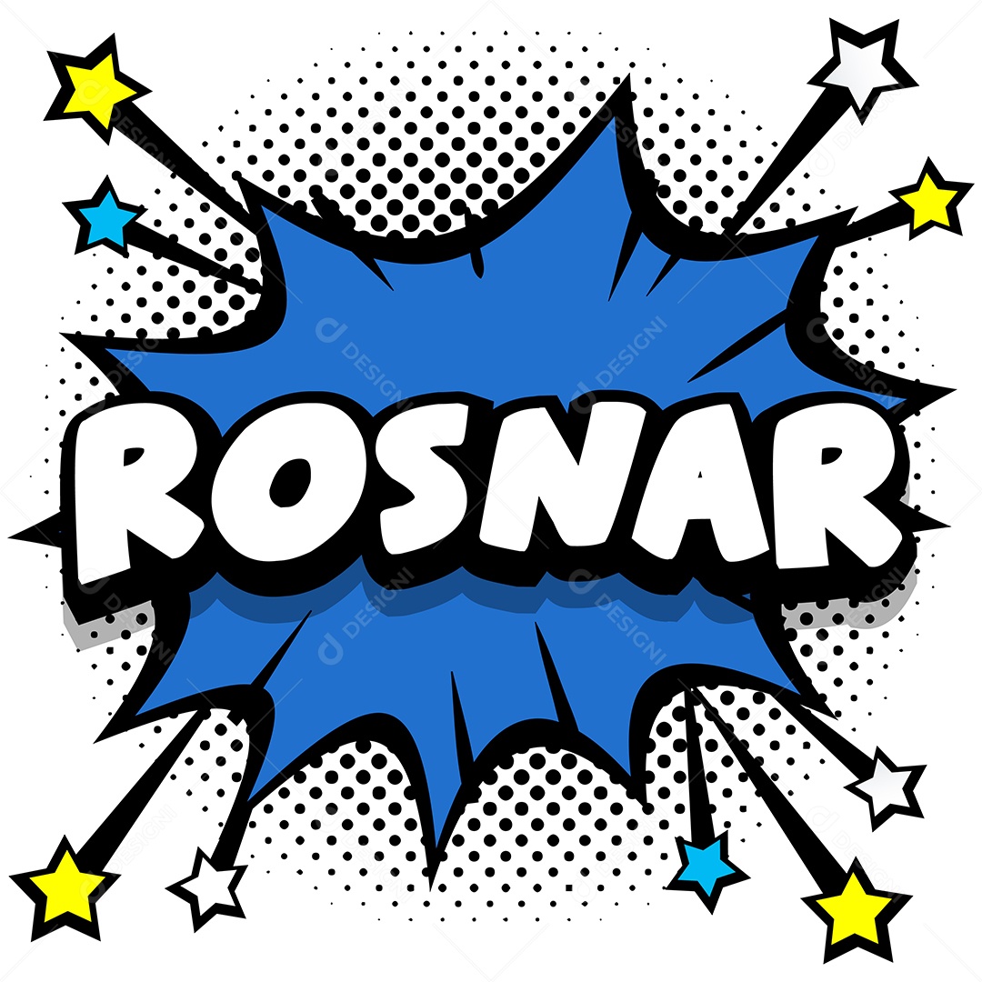 Quadrinhos Bolhas de Fala Livro Rosnar Azul Vetor EPS