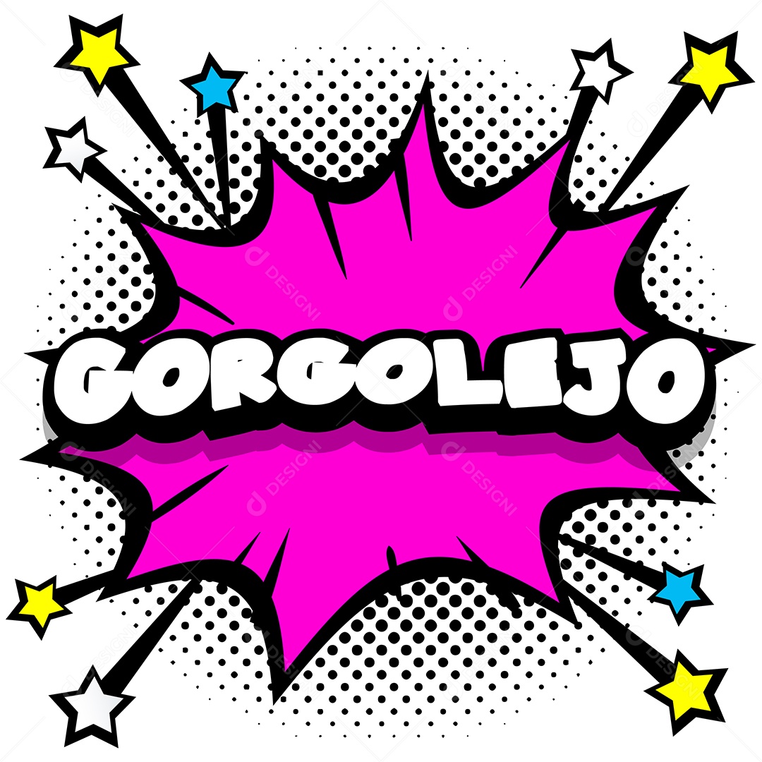 Quadrinhos Bolhas de Fala Livro Gorgolejo Rosa Vetor EPS