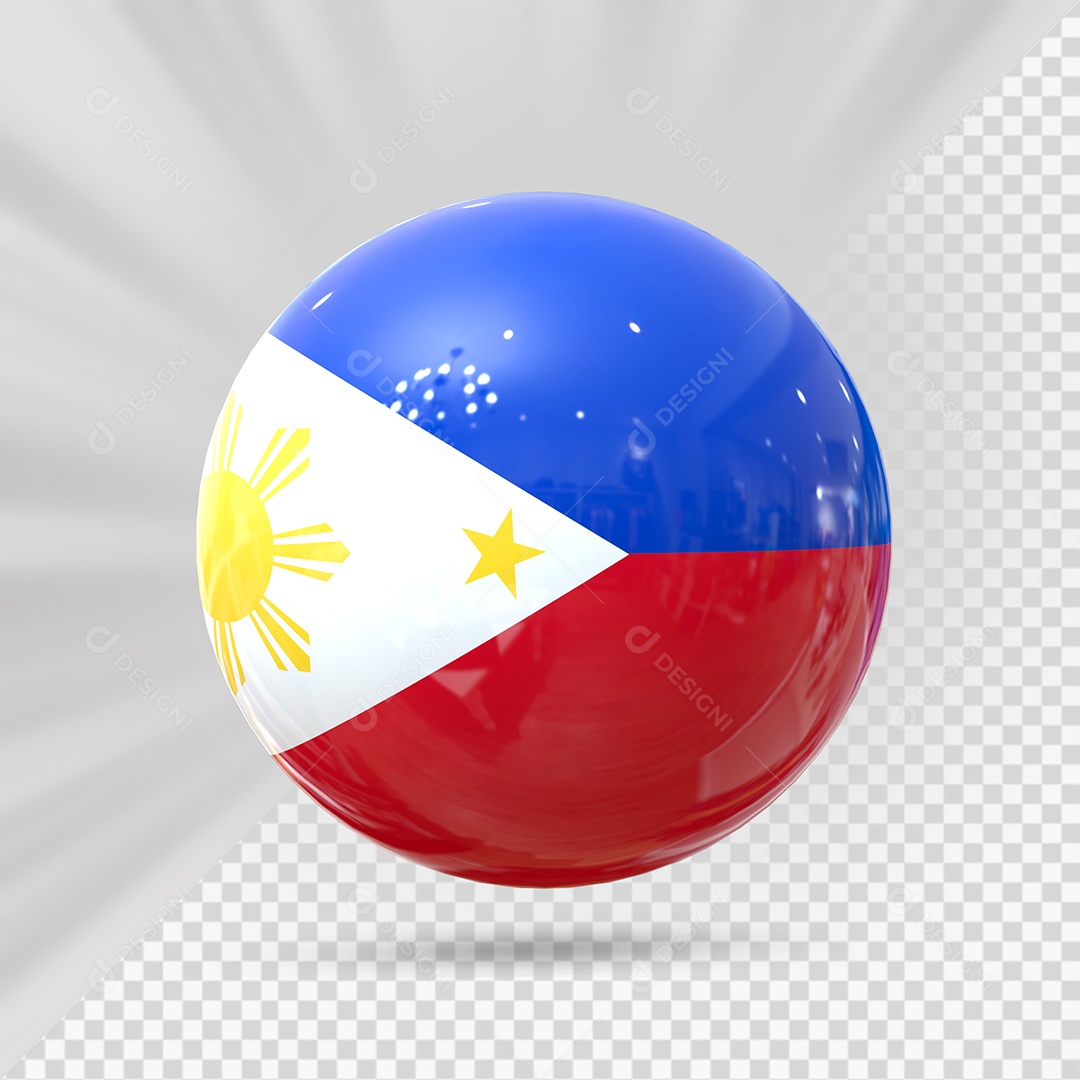 Filipinas Elemento 3D Para Composição PSD