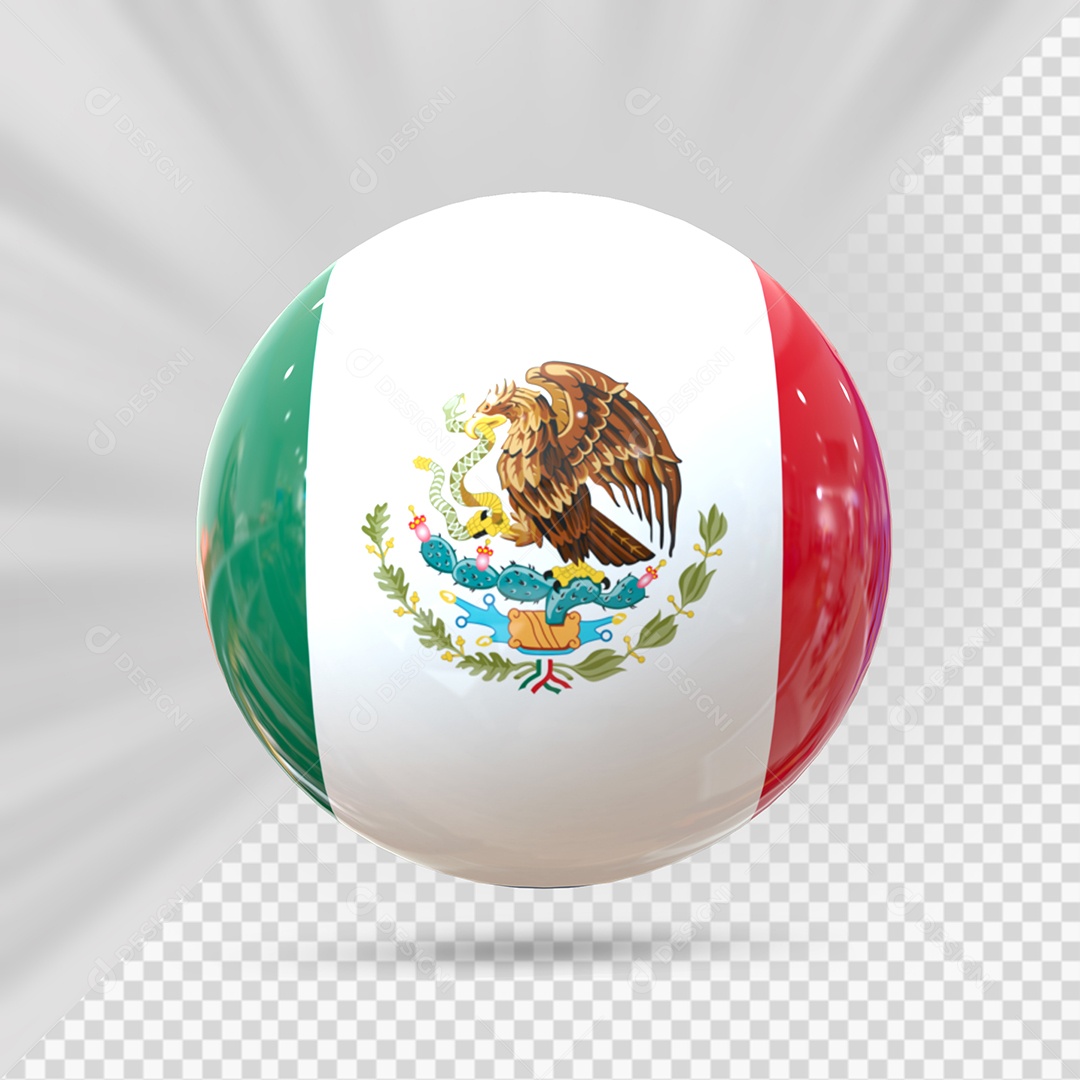 México Elemento 3D Para Composição PSD