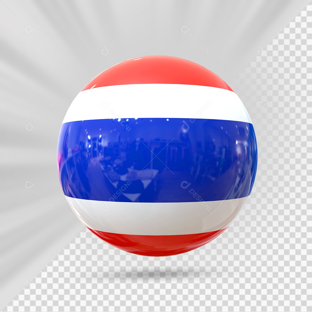 Balão da Tailândia Elemento 3D Para Composição PSD