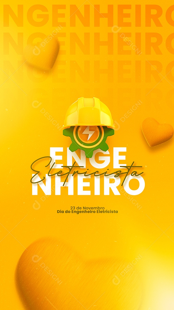 Story Dia do Engenheiro Eletricista 23 de Novembro Social Media PSD Editável