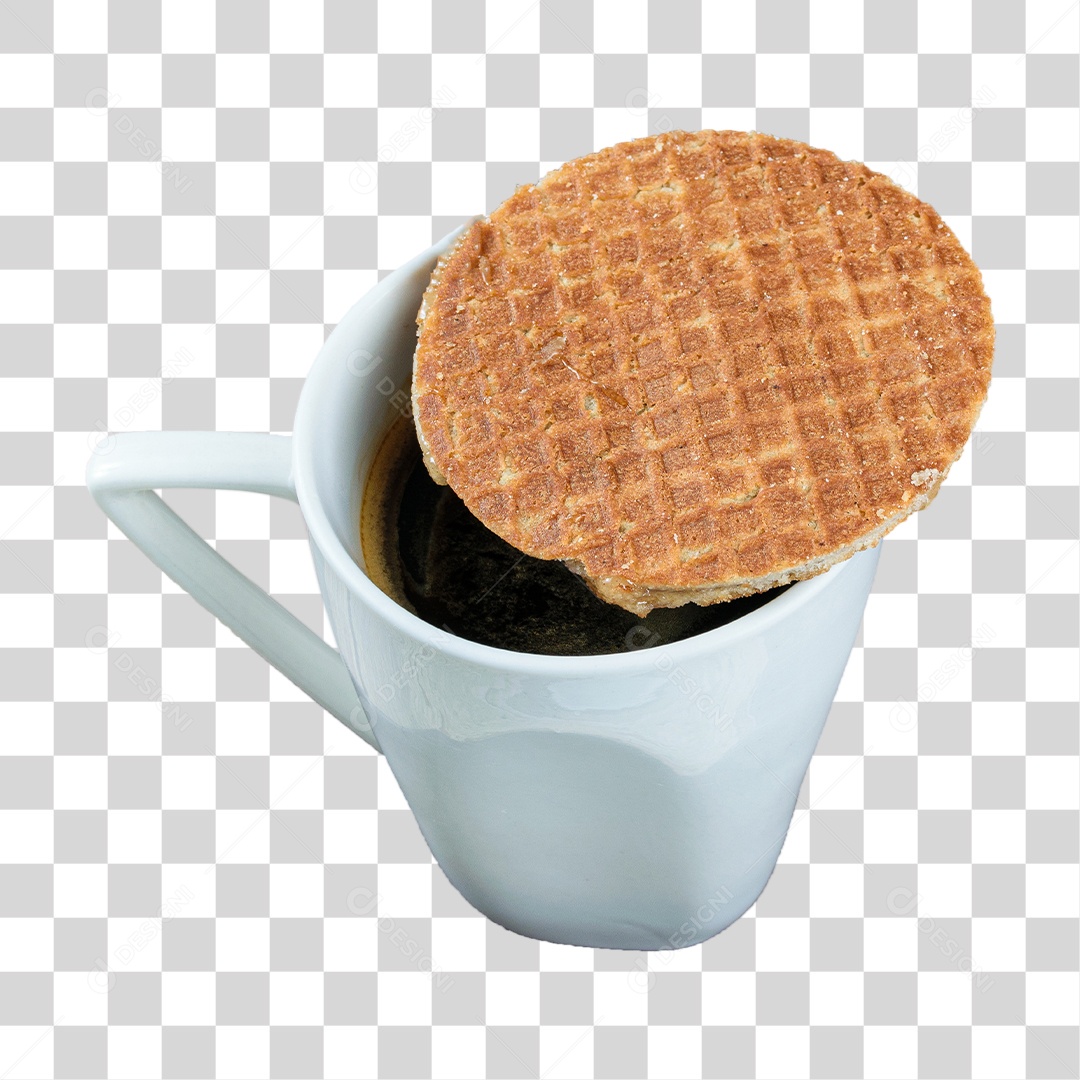 Xícara De Café Com Panqueca Encima PNG Transparente
