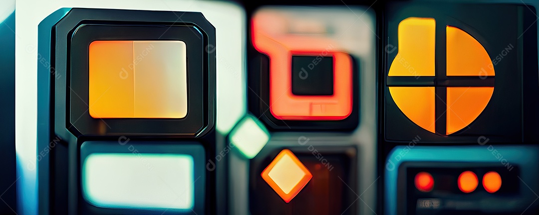 Fundo moderno com conceito futurista para tema de jogo de painel de tela para streaming de jogos