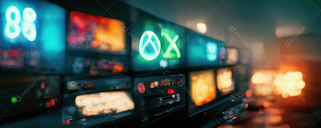 Modern background with futuristic concept for screen panel game theme for game streaming