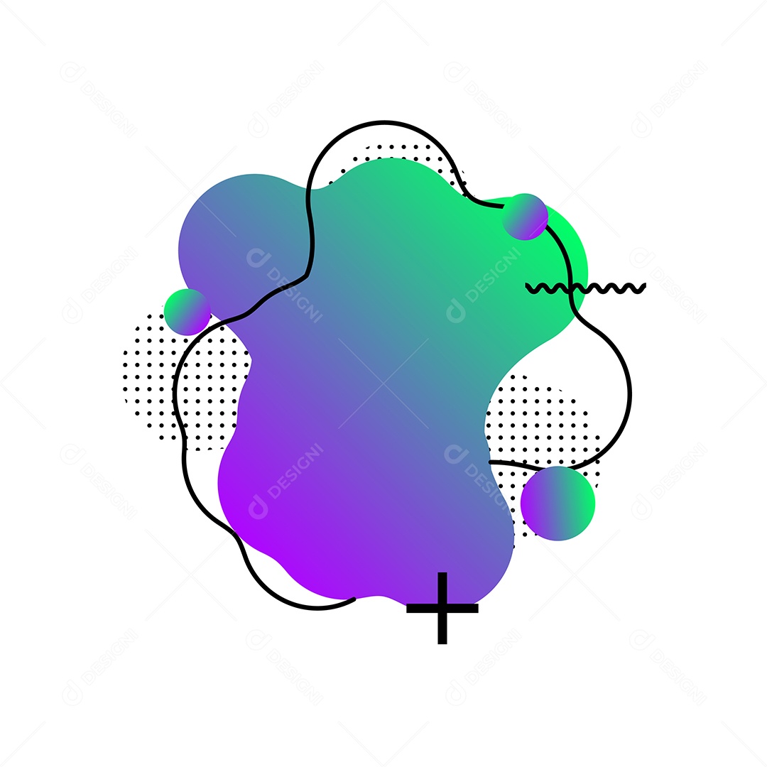 Background Abstrato Roxo e Verde com Forma Geométrica Vetor EPS