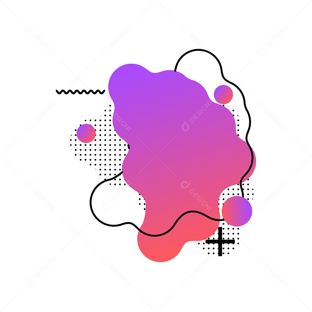 Background Abstrato Roxo e Laranja com Forma Geométrica Vetor EPS