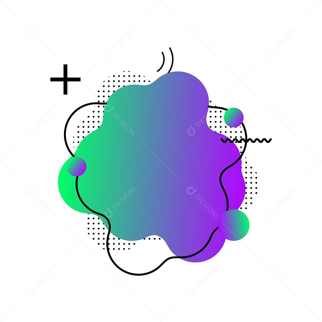 Background Abstrato Roxo e Verde com Forma Geométrica Vetor EPS