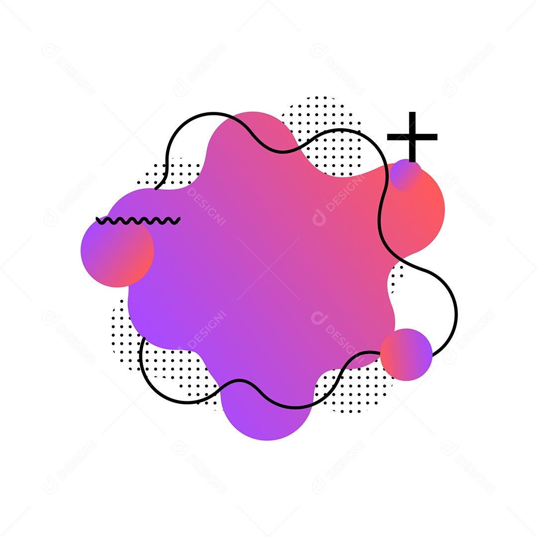 Background Abstrato Roxo e Laranja com Forma Geométrica Vetor EPS