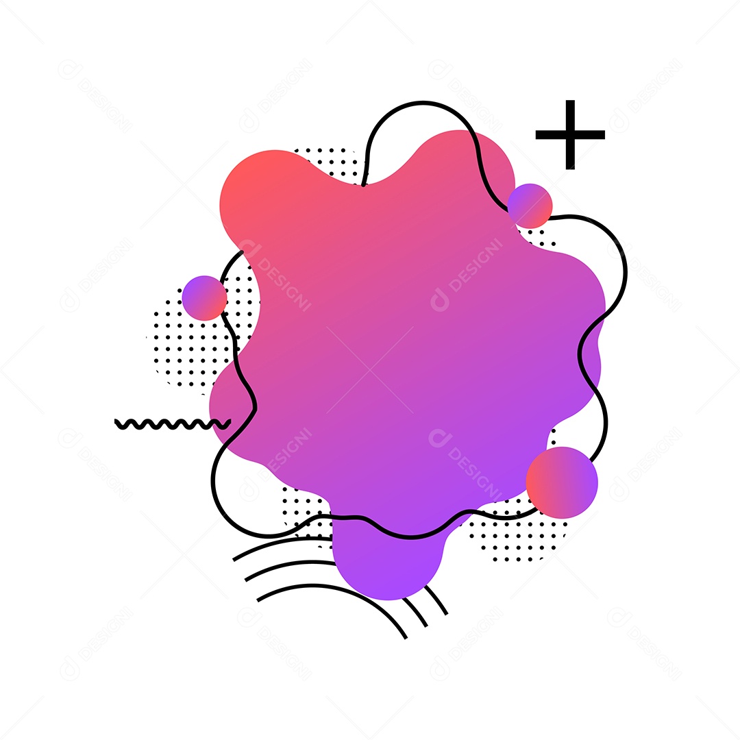 Background Abstrato Roxo e Laranja com Forma Geométrica Vetor EPS