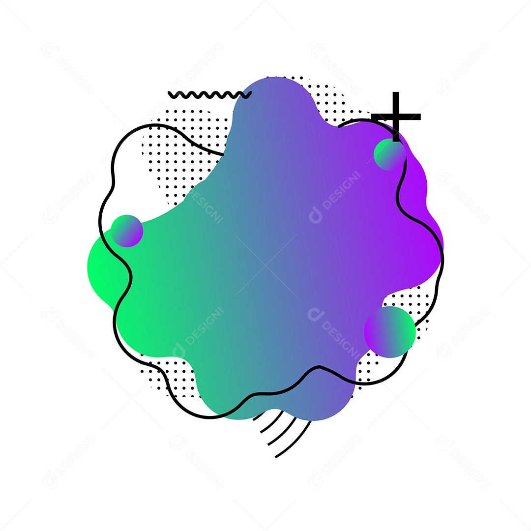 Background Abstrato Roxo e Verde com Forma Geométrica Vetor EPS