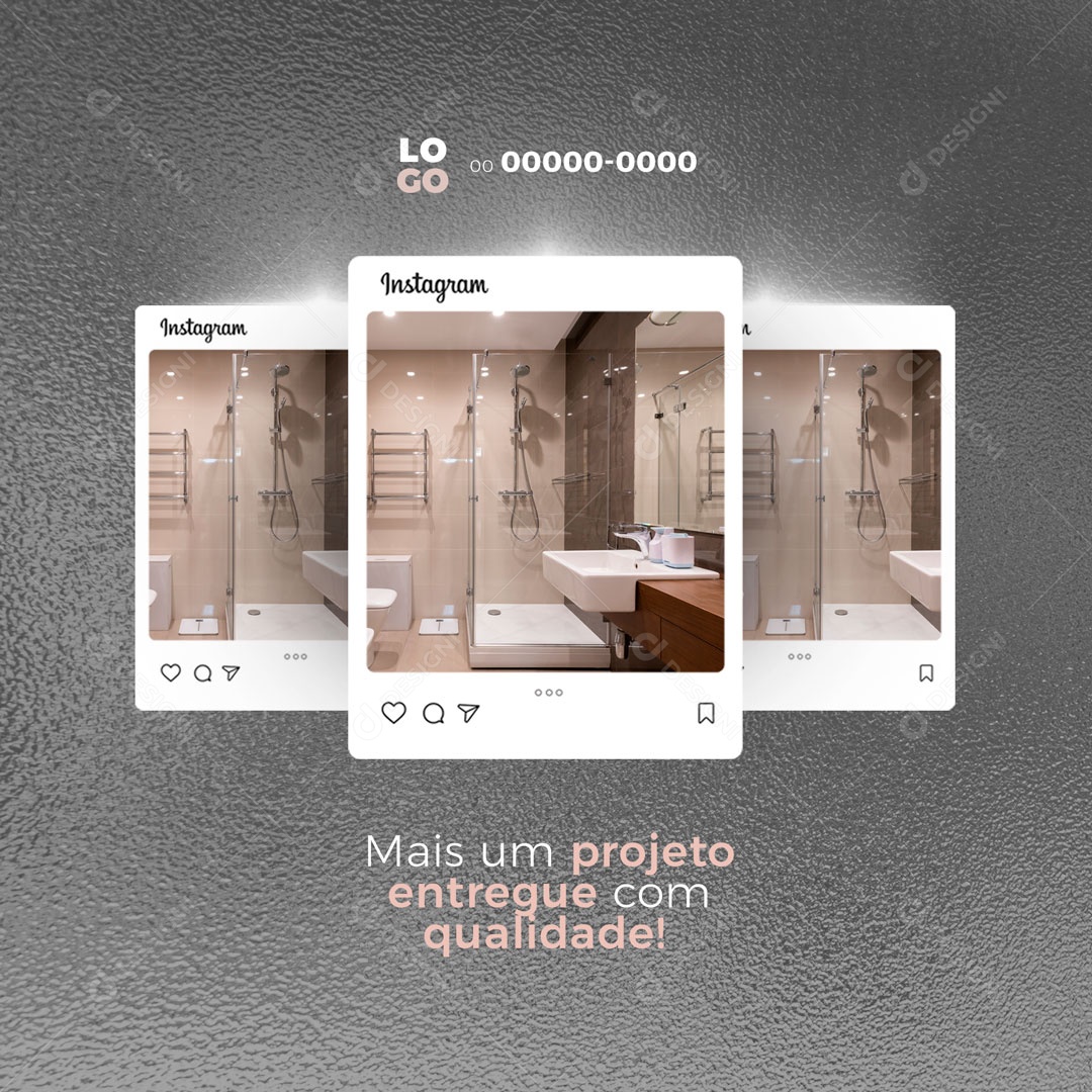 Mais um Projeto Entregue com Qualidade! Vidraçaria Social Media PSD Editável