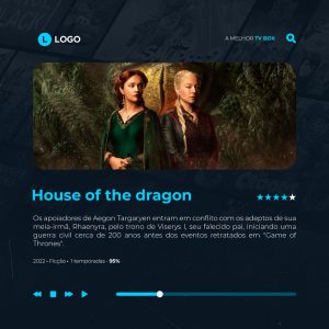 A Melhor TV Box IPTV Social Media PSD Eitável