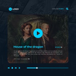 House OF The Dragon IPTV Social Media PSD Editável