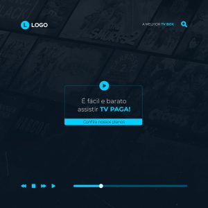 Social Media é Fácil e Barato Assistir Tv Paga! IPTV Social Media PSD Editável