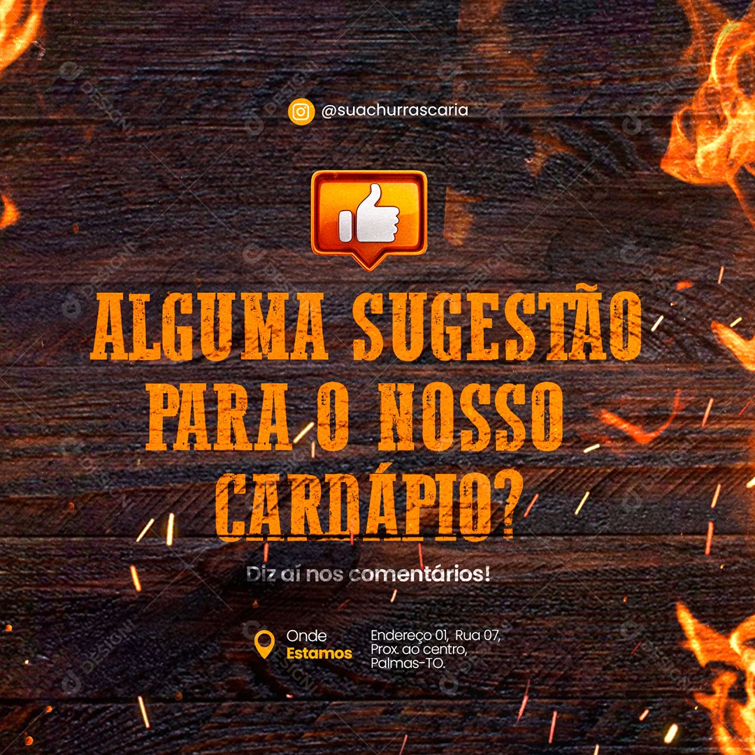 Some Suggestions for Our Steakhouse Menu Social Media Editable PSD