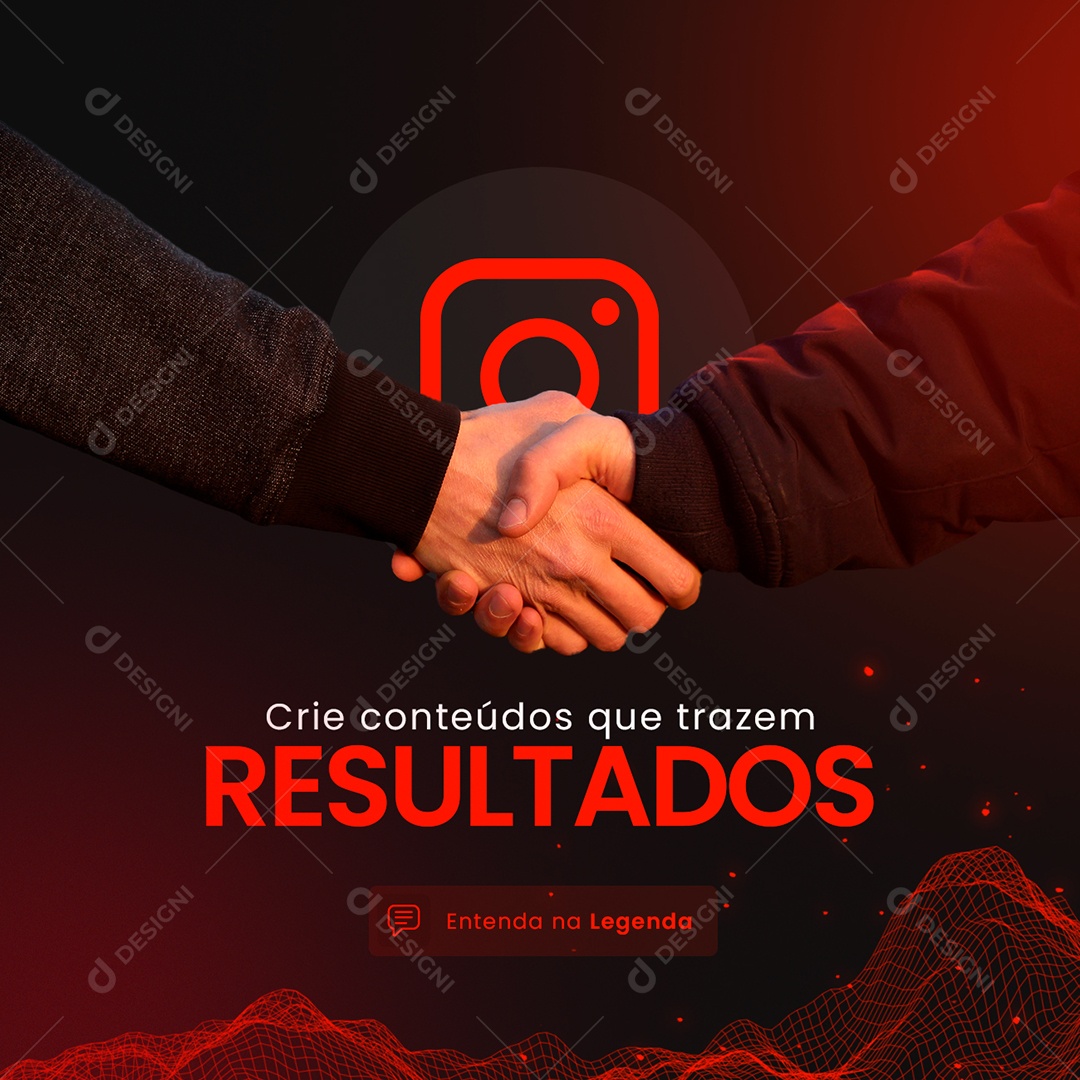Crie Conteúdos que Trazem Resultados Marketing Digital Social Media PSD Editável