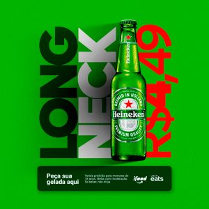 Long Neck Heineken 4,99 Cervejaria Social Media PSD Editável