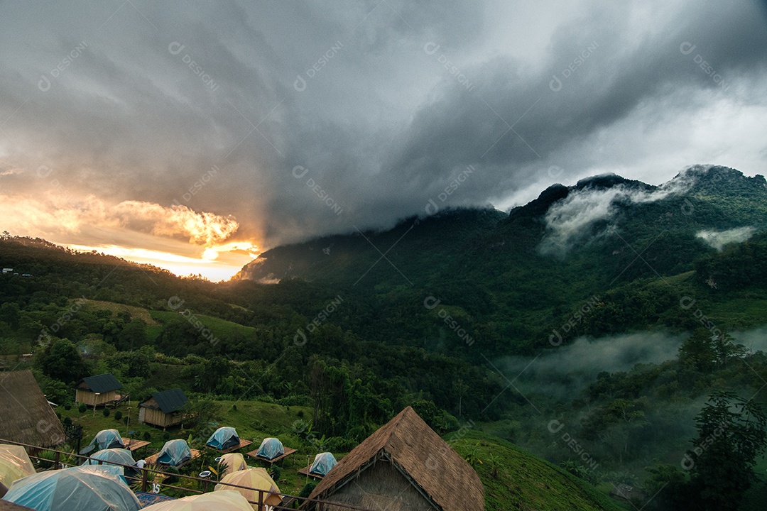 Paisagem da montanha Tailândia