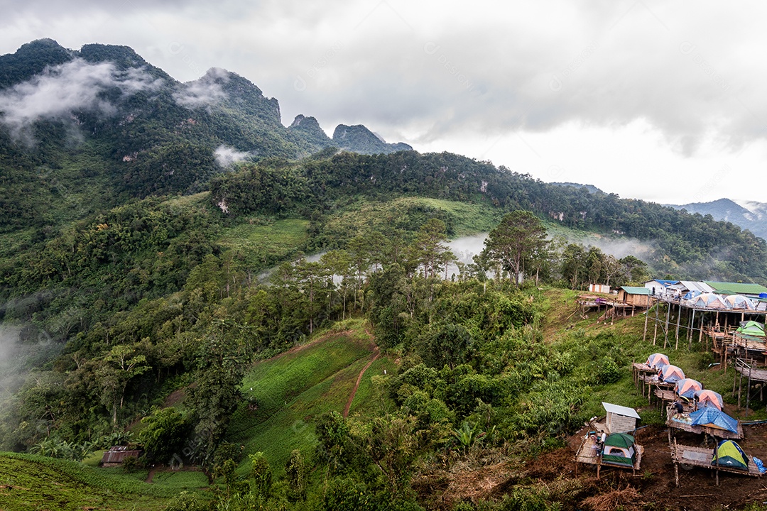 Paisagem da montanha Tailândia
