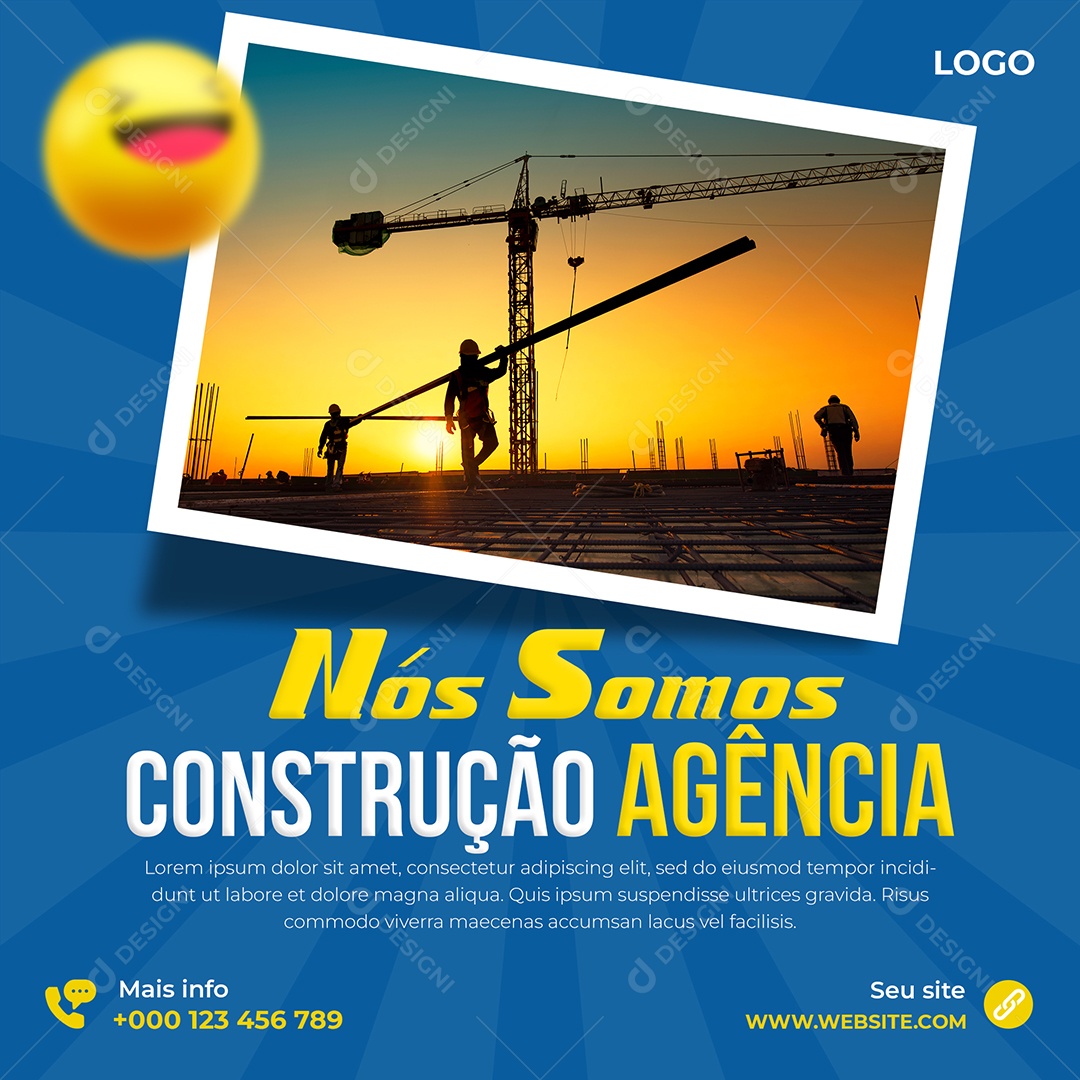 Nós Somos Agência de Construção Social Media PSD Editável