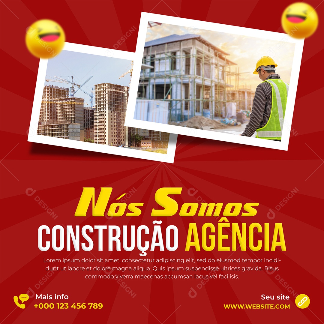 Nós Somos Agência de Construção Social Media PSD Editável