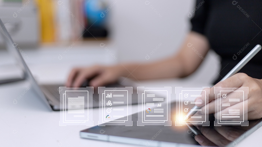 Ideias de local de trabalho sem papel, assinatura eletrônica, assinatura eletrônica, documento