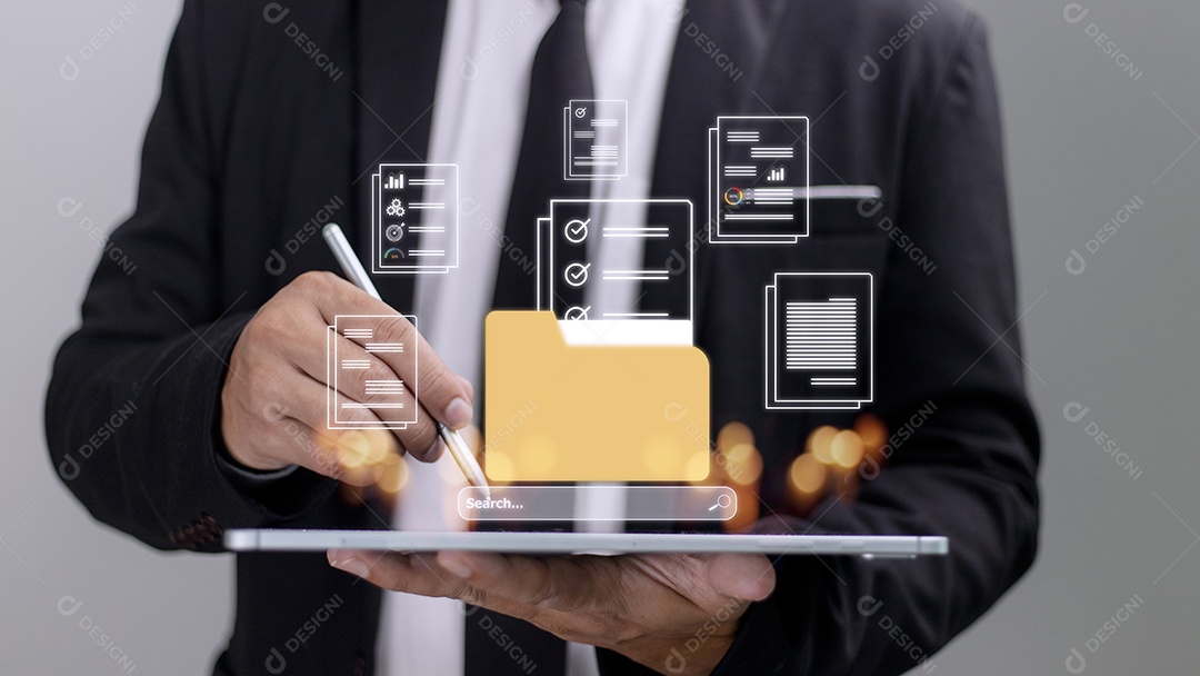 Carregar documentos da pasta. Abra a pasta de arquivos com voando