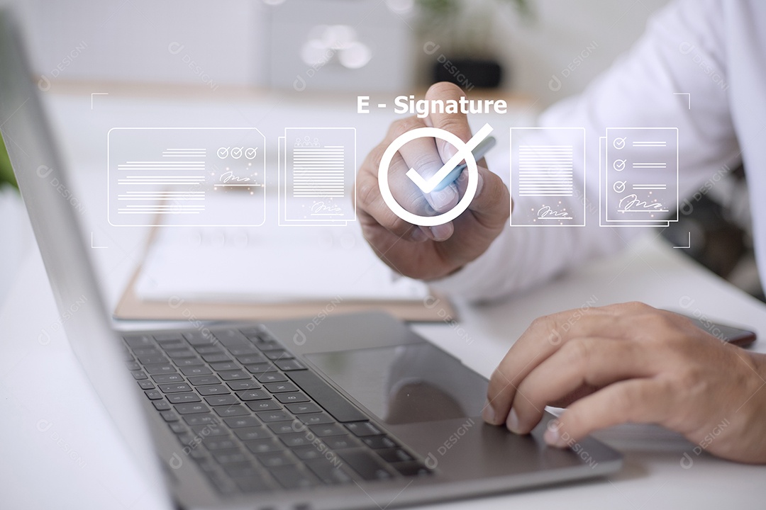 Contrato de negócios on-line Assinatura eletrônica, assinatura eletrônica, digital