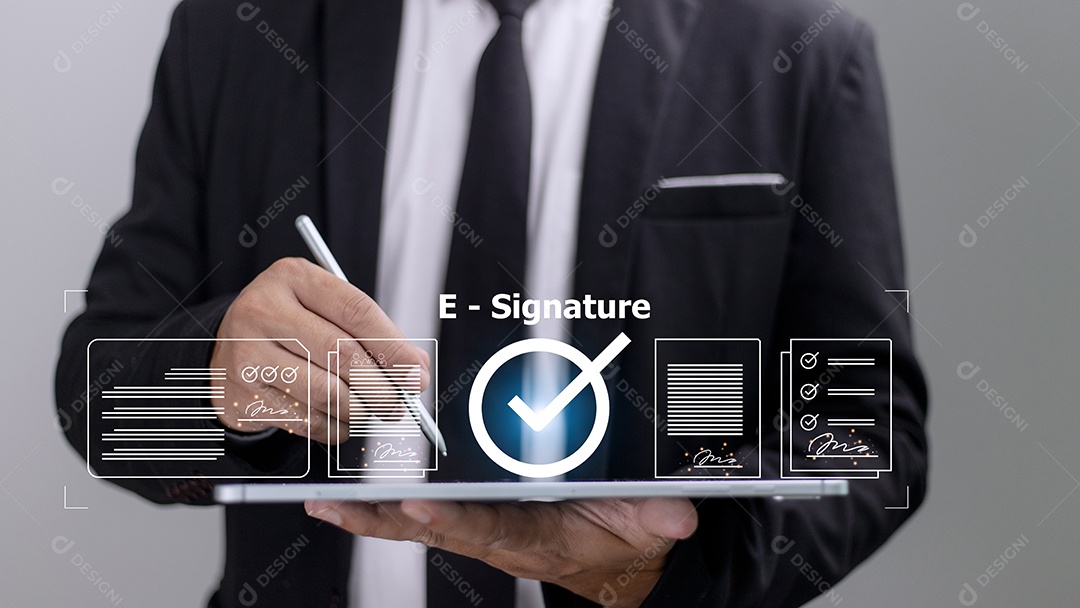 Contrato de negócios on-line Assinatura eletrônica, assinatura eletrônica, digital