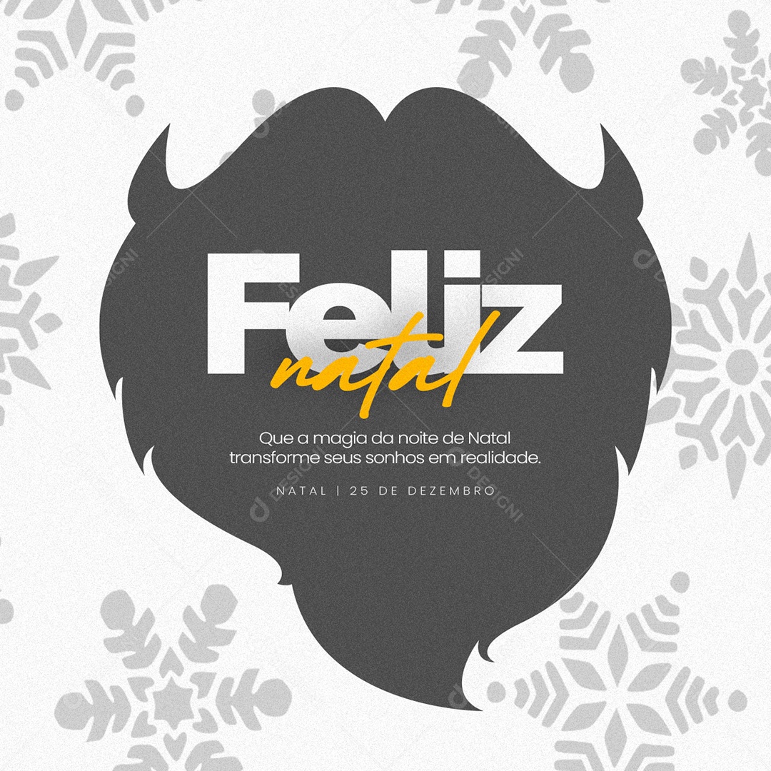 Que a Magia da Noite Transforme Seus Sonhos Em Realidade Feliz Natal Social Media PSD Editável