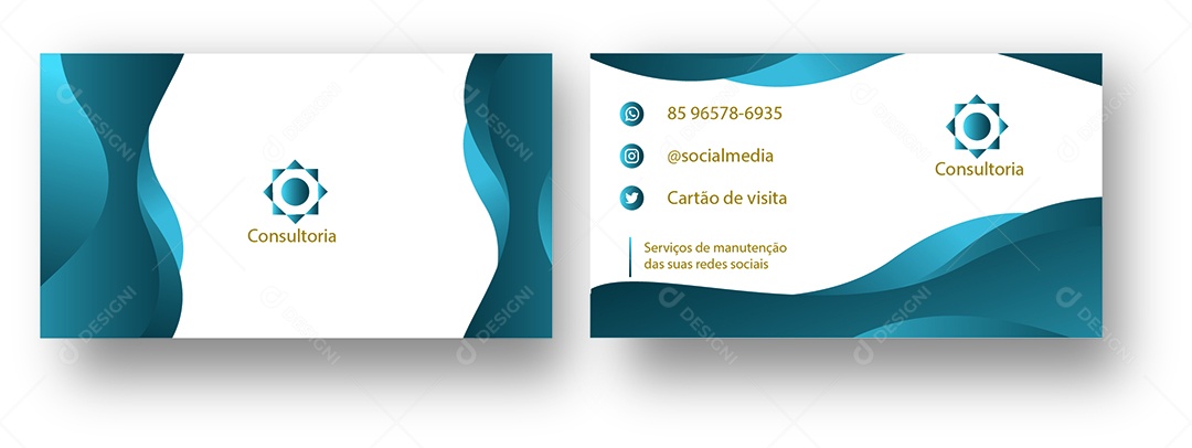 Cartão de Visita Consultoria Vetor EPS