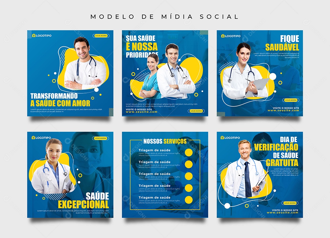 Modelos de Postagem Convênio Médico EPS Editável