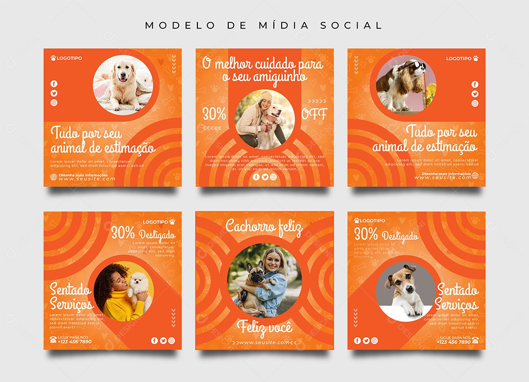 Modelo de Postagem Pet Shop EPS Editável