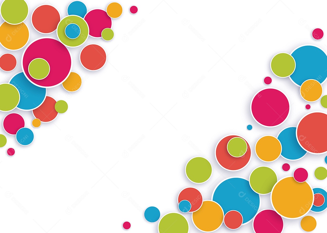 Fundo Colorido Com Formas Circular EPS