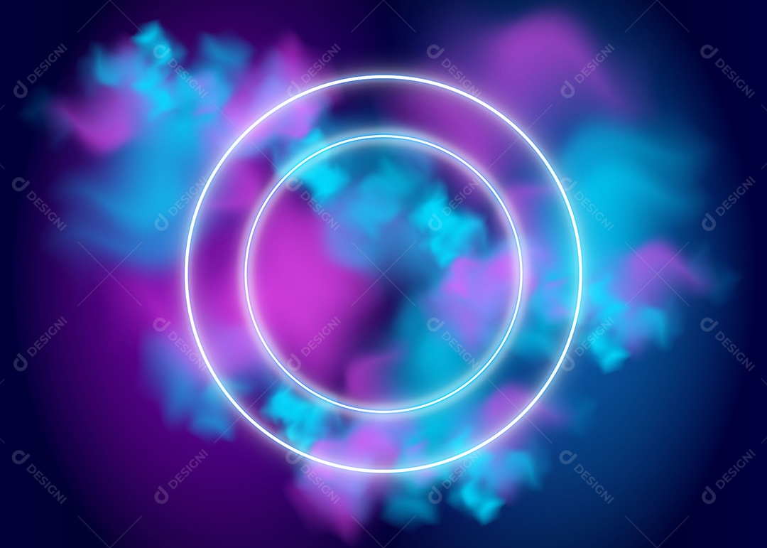 Background Colorido Com Formas Circular Vetor EPS