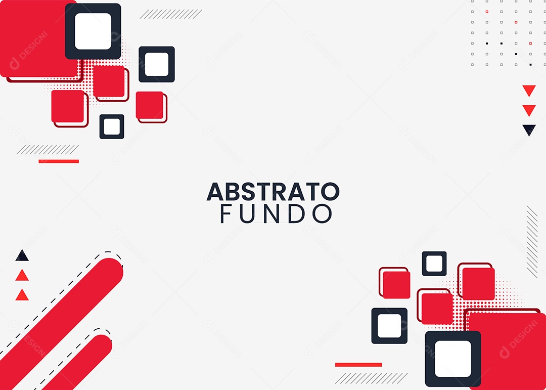 Fundo Abstrato Com Formas Vermelhas e Pretas EPS