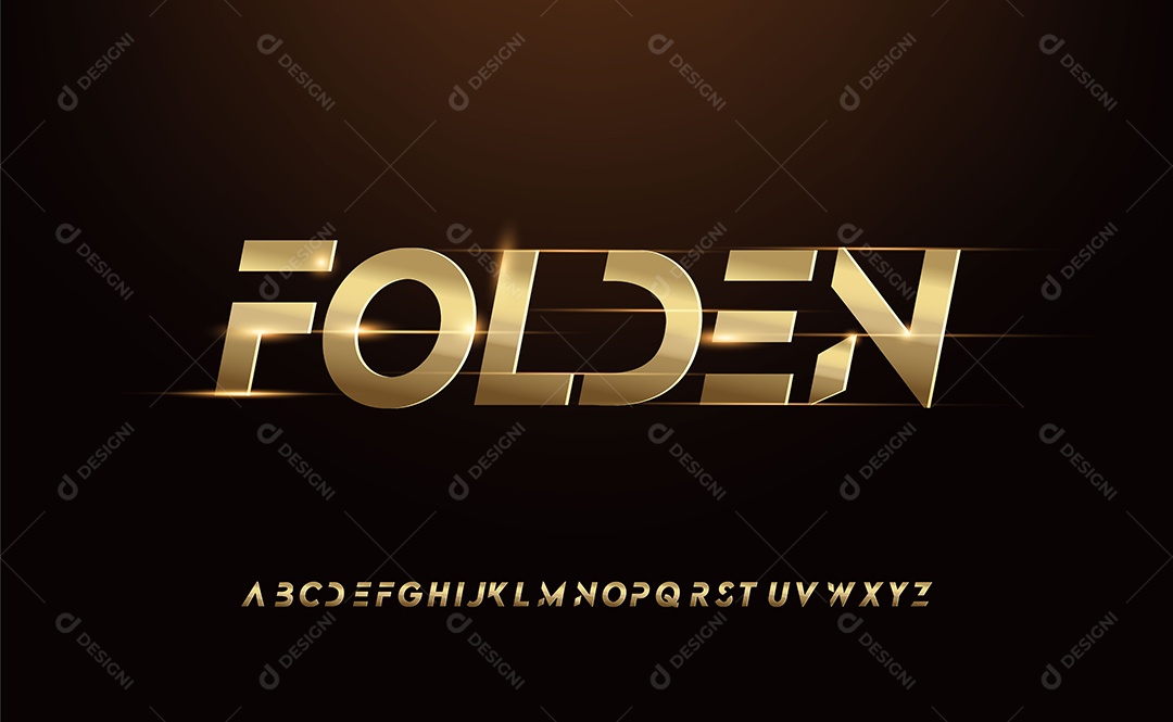 Alfabeto Moderno Vetor EPS