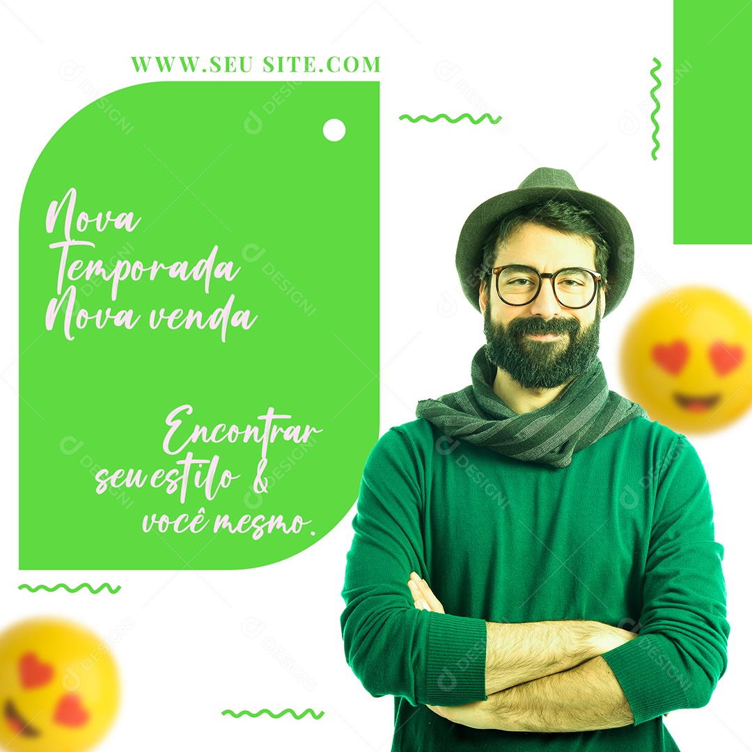 New Season New Sale Clothing Stores Social Media Editable PSD