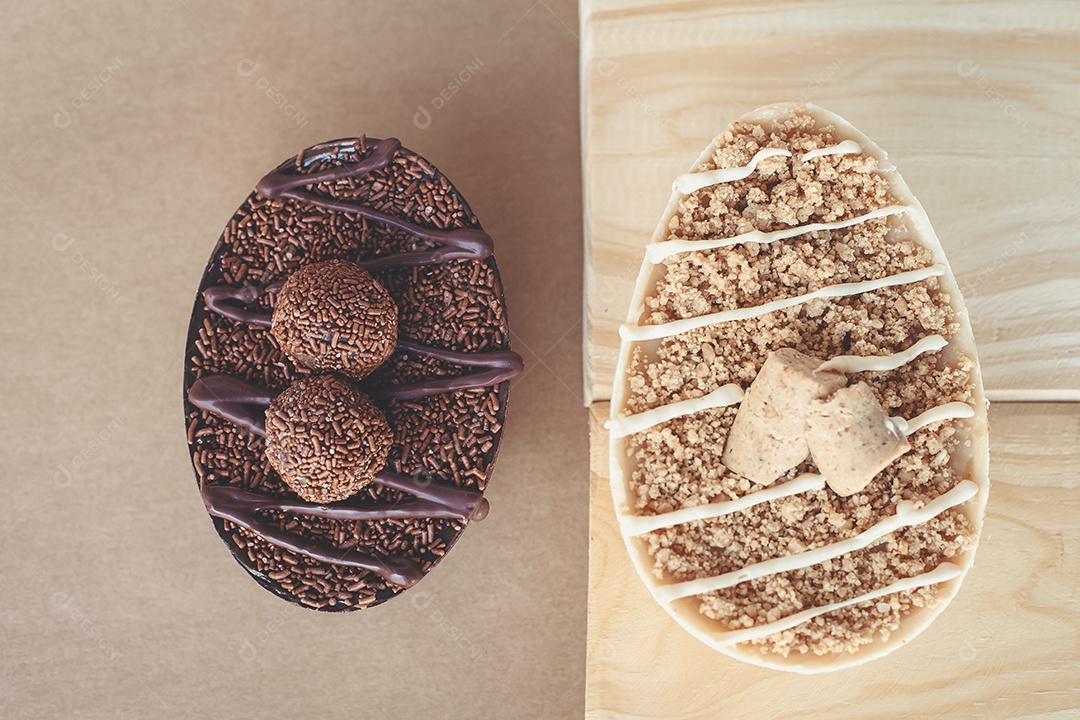 Ovos de colher Feliz Páscoa