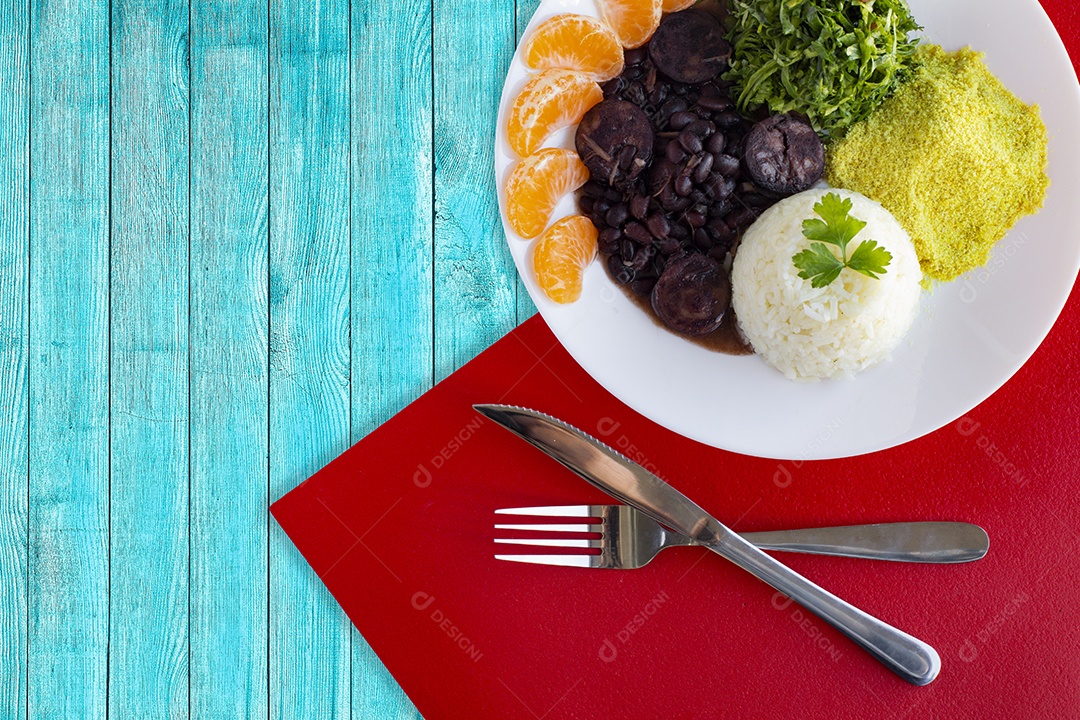 Typical food dish from Brazil Feijoada