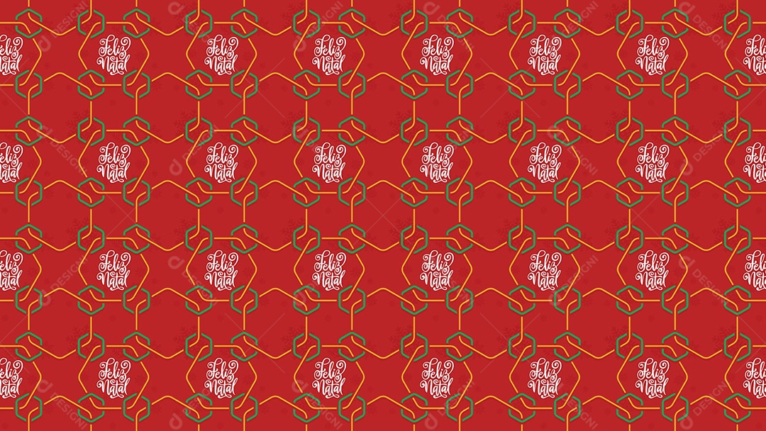 Pattern Padrões Geométricos de Objetos Natalino Em Fundo Vermelho Vetor AI + PAT