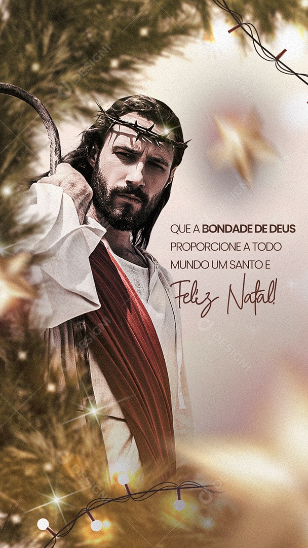 Story Que a Bondade de Deus Feliz Natal Social Media PSD Editável