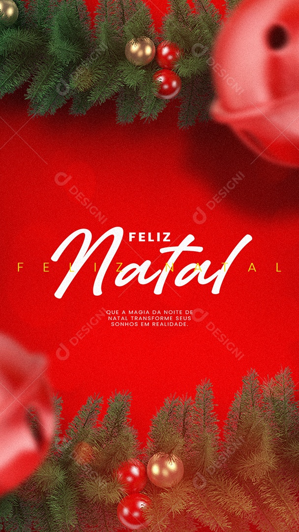 Story Que a Magia da Noite Transforme Seus Sonhos Em Realidade Feliz Natal Social Media PSD Editável