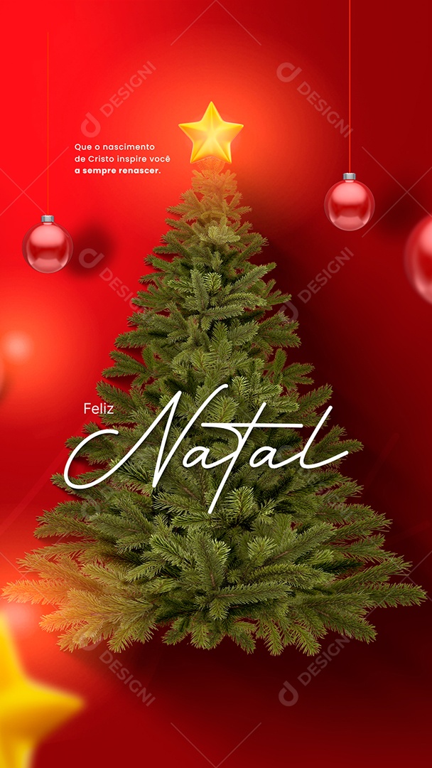 Story Que o Nascimento de Cristo Inspire Você Feliz Natal Social Media PSD Editável